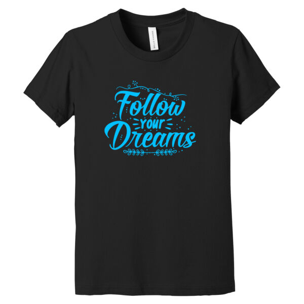 Follow Your Dreams Blue - Youth Jersey Short Sleeve Tee Thumbnail
