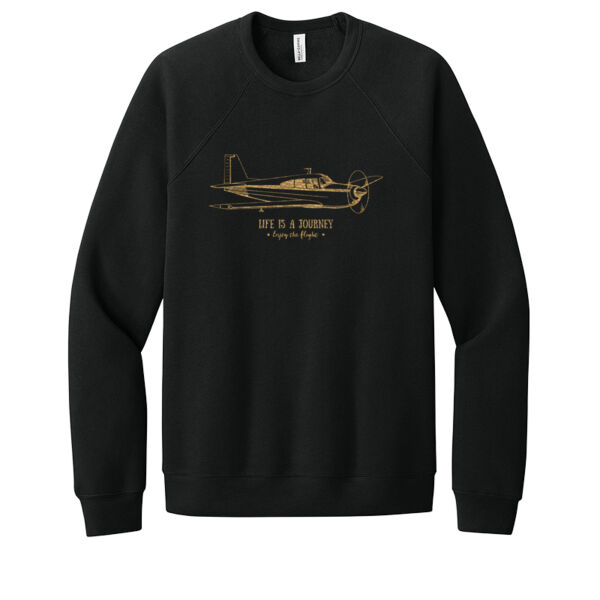Life Is A Journey Gold - Unisex Premium Fleece Crew Sweatshirt Thumbnail