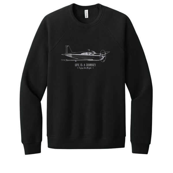 Life Is A Journey Silver - Unisex Premium Fleece Crew Sweatshirt Thumbnail