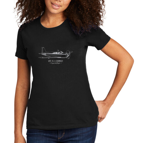 Life Is A Journey Silver - Women's Premium Cotton T-Shirt Thumbnail