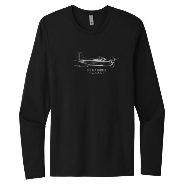 Life Is A Journey Silver - Unisex Premium Cotton Long Sleeve T-Shirt Thumbnail