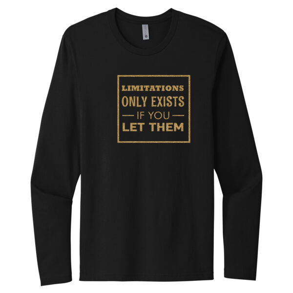 Limitations Gold - Unisex Premium Cotton Long Sleeve T-Shirt Thumbnail