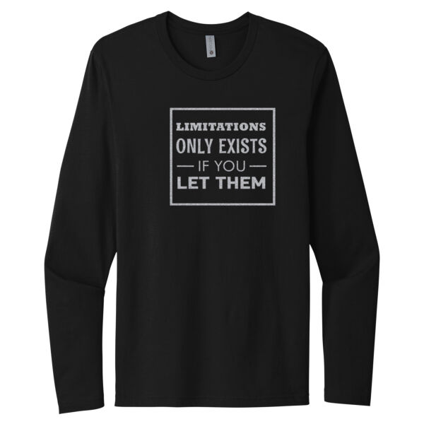 Limitations Silver - Unisex Premium Cotton Long Sleeve T-Shirt Thumbnail