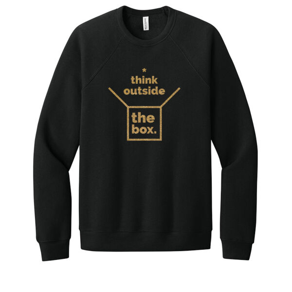 Think Outside The Box Gold - Unisex Premium Fleece Crew Sweatshirt Thumbnail