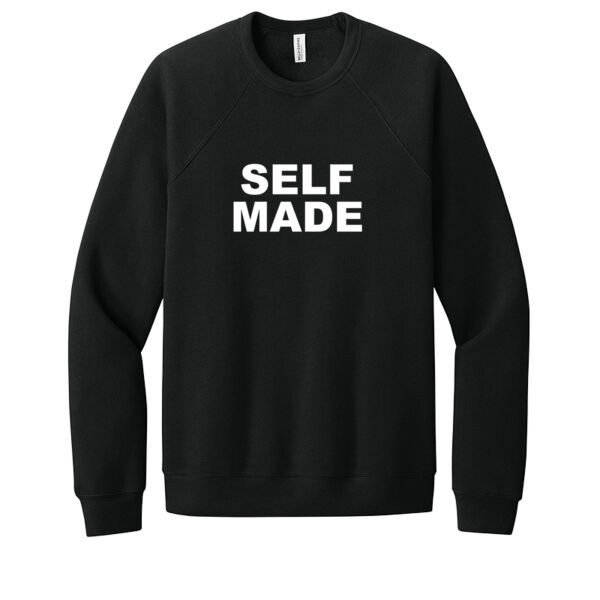 Self Made White - Unisex Premium Fleece Crew Sweatshirt Thumbnail