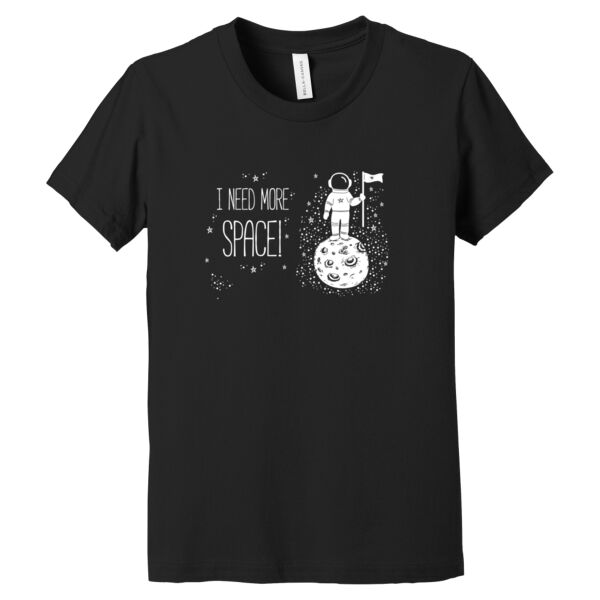 Need More Space White - Youth Jersey Short Sleeve Tee Thumbnail
