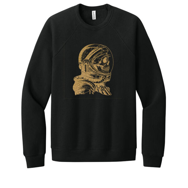 Skeleton Astronaut - Unisex Premium Fleece Crew Sweatshirt Thumbnail