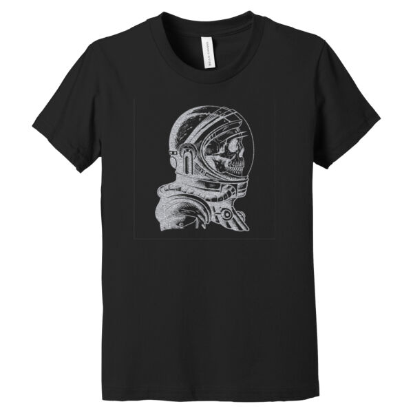 Skeleton Astronaut Silver - Youth Jersey Short Sleeve Tee Thumbnail
