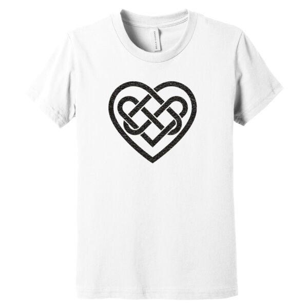 Celtic Heart Black - Youth Jersey Short Sleeve Tee Thumbnail