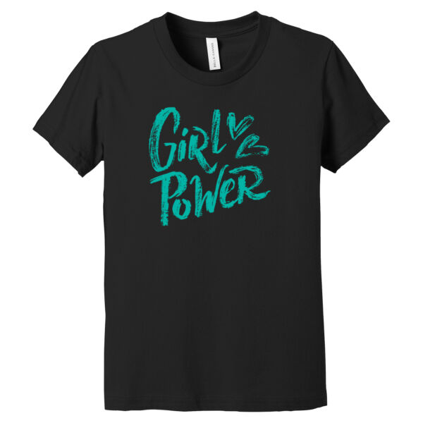 Girl Power Teal - Youth Jersey Short Sleeve Tee Thumbnail