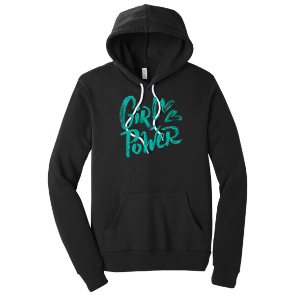 Girl Power Teal - Unisex Premium Fleece Hooded Sweatshirt Thumbnail
