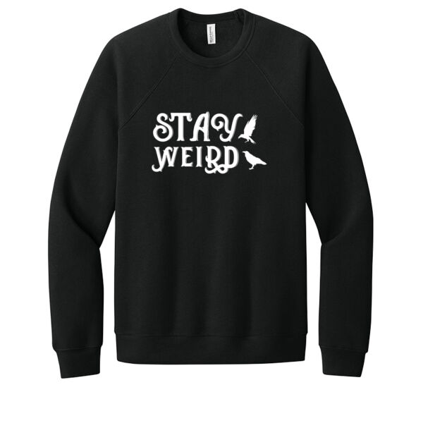 Stay Weird White - Unisex Premium Fleece Crew Sweatshirt Thumbnail