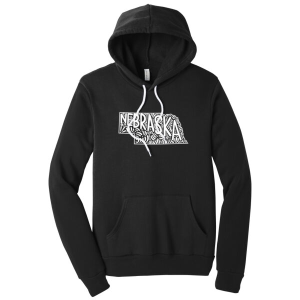 Nebraska - Unisex Premium Fleece Hooded Sweatshirt Thumbnail