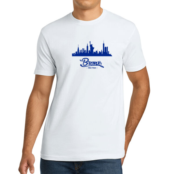Bronx NY Navy - Unisex Premium Cotton T-Shirt Thumbnail