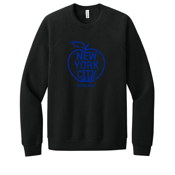 The Big Apple Navy - Unisex Premium Fleece Crew Sweatshirt Thumbnail
