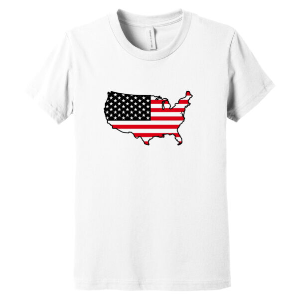 USA Black Red - Youth Jersey Short Sleeve Tee Thumbnail