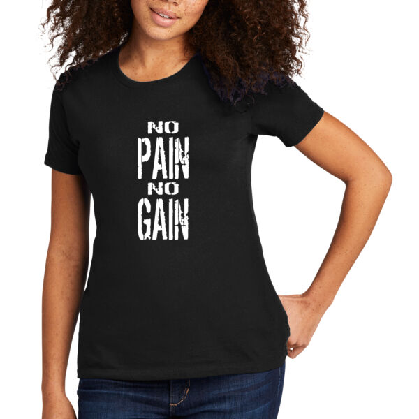 No Pain No Gain - Women's Premium Cotton T-Shirt Thumbnail