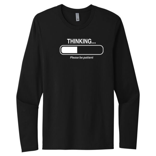 Thinking... - Unisex Premium Cotton Long Sleeve T-Shirt Thumbnail