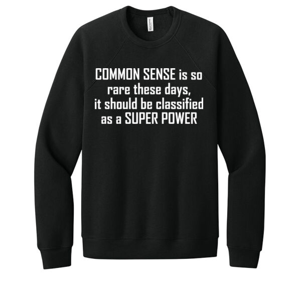 Common Sense - Unisex Premium Fleece Crew Sweatshirt Thumbnail