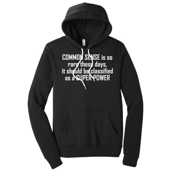 Common Sense - Unisex Premium Fleece Hooded Sweatshirt Thumbnail