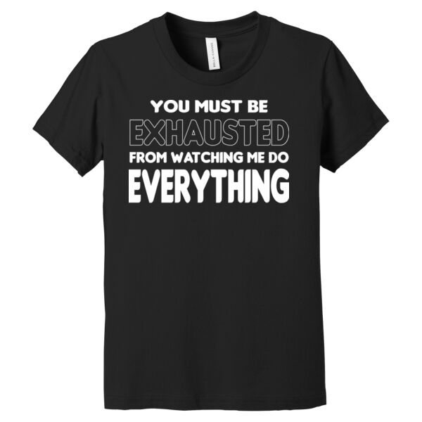 Must Be Exhausted - Youth Jersey Short Sleeve Tee Thumbnail