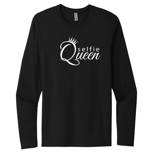 Selfie Queen - Unisex Premium Cotton Long Sleeve T-Shirt Thumbnail