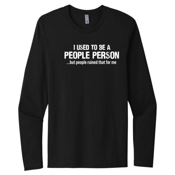 Not A People Person - Unisex Premium Cotton Long Sleeve T-Shirt Thumbnail