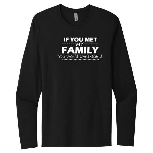 My Family - Unisex Premium Cotton Long Sleeve T-Shirt Thumbnail
