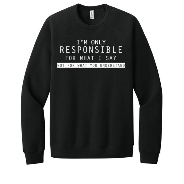 Only Responsible - Unisex Premium Fleece Crew Sweatshirt Thumbnail