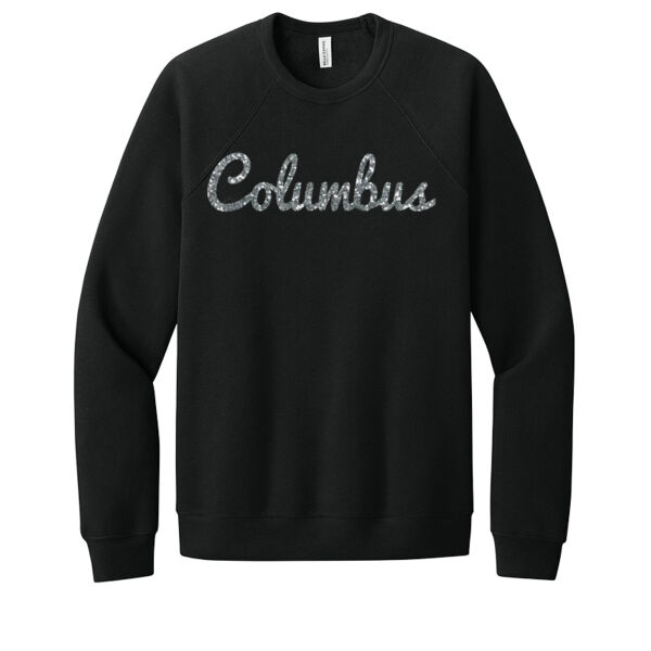 Columbus Script Silver - Unisex Premium Fleece Crew Sweatshirt Thumbnail
