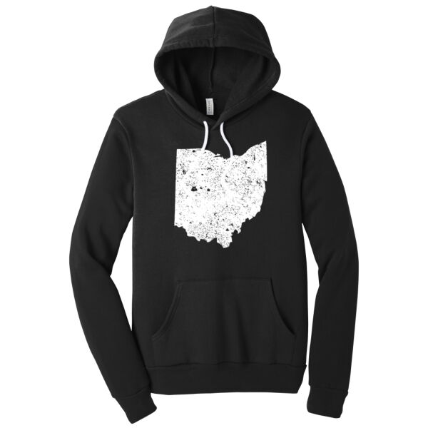 Distressed Ohio - Unisex Premium Fleece Hooded Sweatshirt Thumbnail