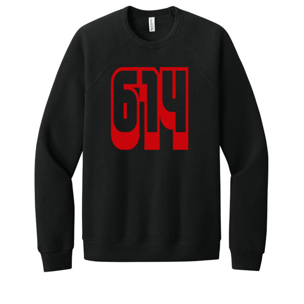 614 Red - Unisex Premium Fleece Crew Sweatshirt Thumbnail