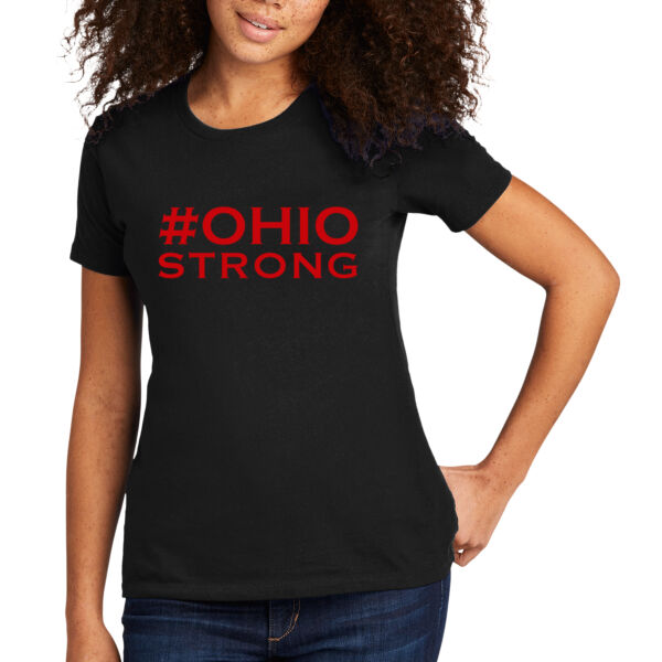 Ohio Strong Red - Women's Premium Cotton T-Shirt Thumbnail