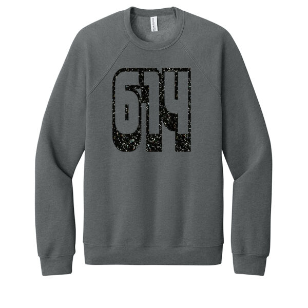 614 Black Glitter - Unisex Premium Fleece Crew Sweatshirt Thumbnail
