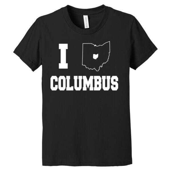 I Love Columbus White - Youth Jersey Short Sleeve Tee Thumbnail