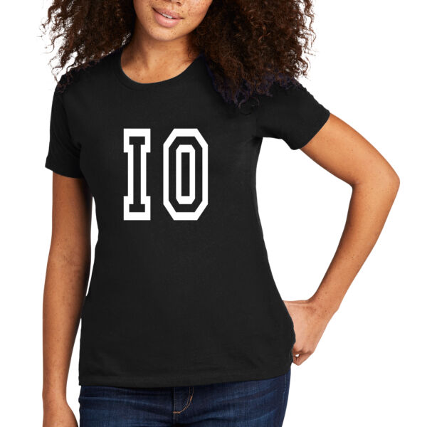 IO White - Women's Premium Cotton T-Shirt Thumbnail
