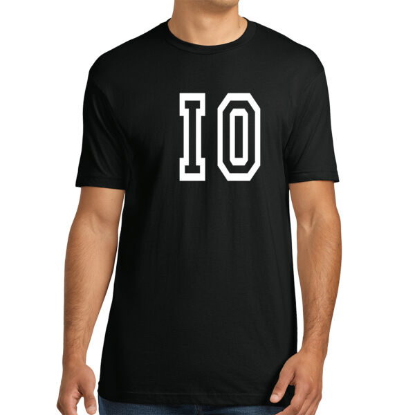 IO White - Unisex Premium Cotton T-Shirt Thumbnail