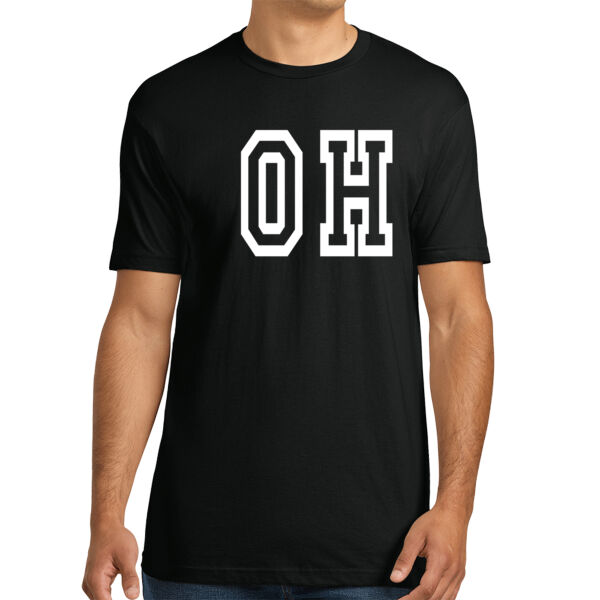 OH White - Unisex Premium Cotton T-Shirt Thumbnail