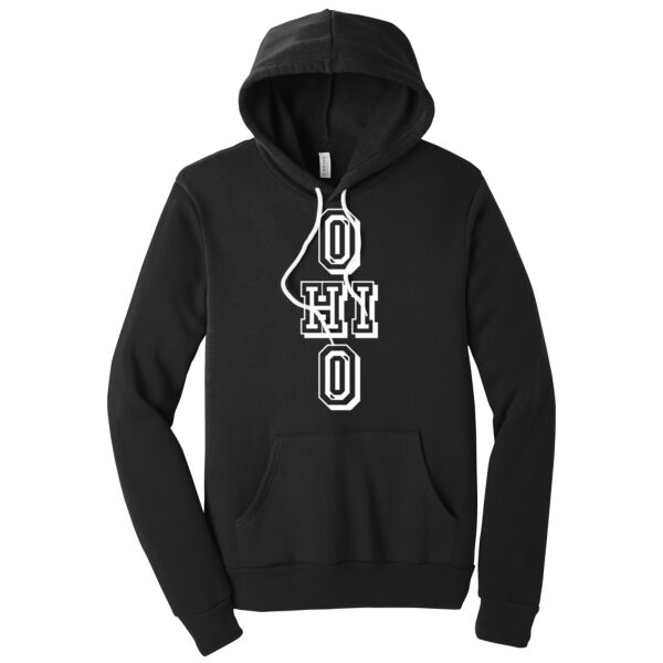 Ohio Stacked White - Unisex Premium Fleece Hooded Sweatshirt Thumbnail