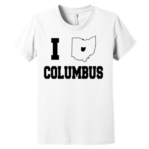 I Love Columbus Black - Youth Jersey Short Sleeve Tee Thumbnail
