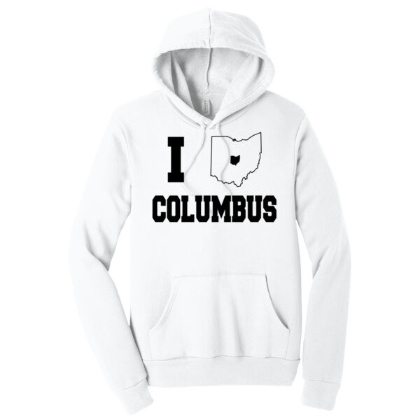 I Love Columbus Black - Unisex Premium Fleece Hooded Sweatshirt Thumbnail