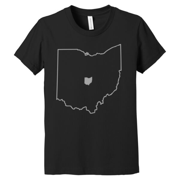 Ohio Heart Grey - Youth Jersey Short Sleeve Tee Thumbnail