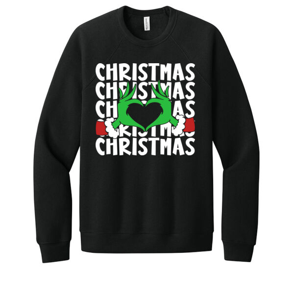 I Love Christmas - Unisex Premium Fleece Crew Sweatshirt Thumbnail