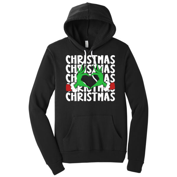 I Love Christmas - Unisex Premium Fleece Hooded Sweatshirt Thumbnail
