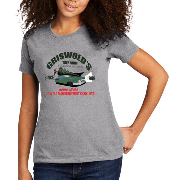 Griswolds Tree Farm - Women's Premium Cotton T-Shirt Thumbnail
