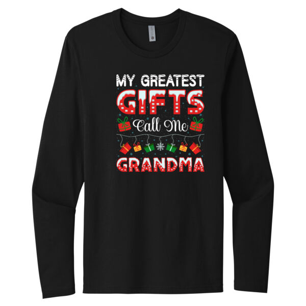 Christmas Grandma - Unisex Premium Cotton Long Sleeve T-Shirt Thumbnail