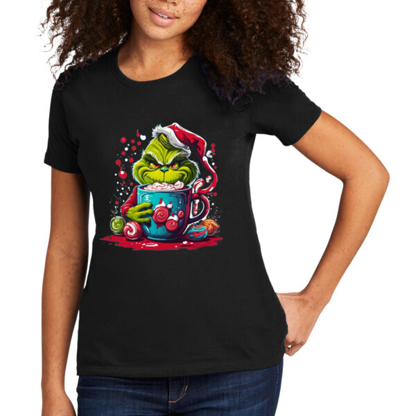 Grinch Christmas - Women's Premium Cotton T-Shirt Thumbnail