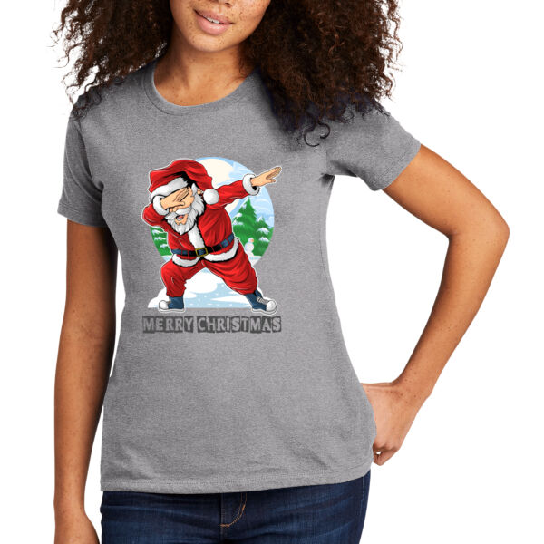 Dabbing Santa - Women's Premium Cotton T-Shirt Thumbnail
