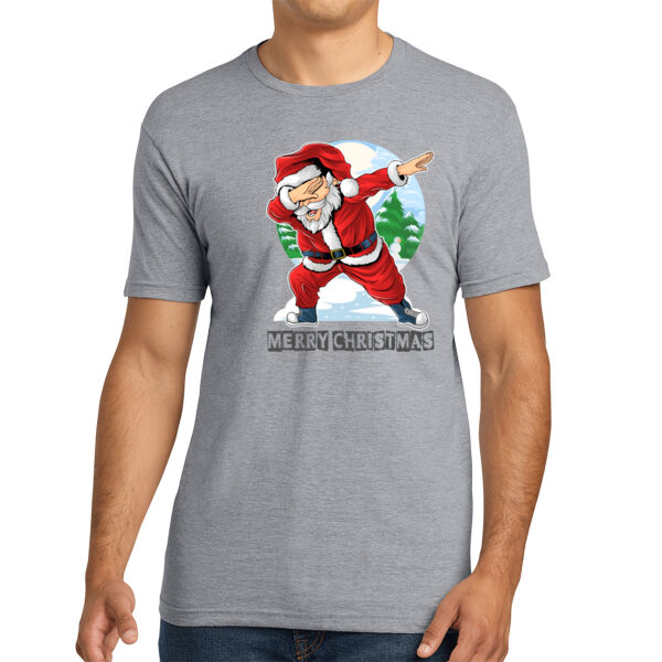 Dabbing Santa - Unisex Premium Cotton T-Shirt Thumbnail