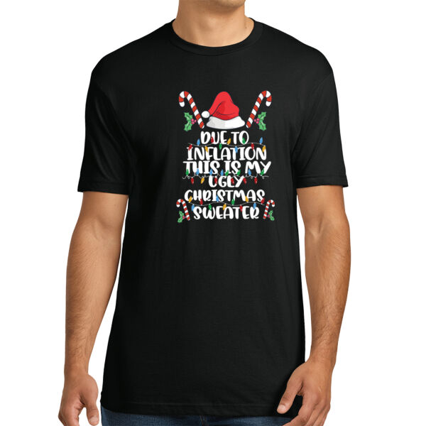 Inflation Ugly Sweater - Unisex Premium Cotton T-Shirt Thumbnail